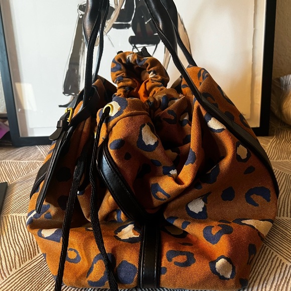 Brown and Black Animal Print Tote Bag - Picture 3 of 8